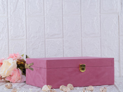 Baby pink suede Trunk