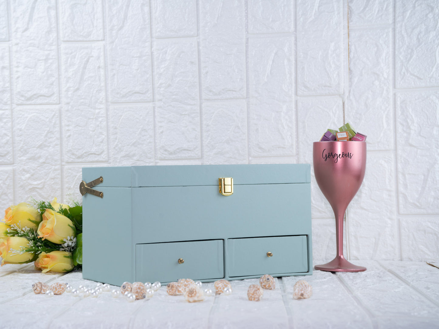 Mint Green Leatherite Drawer