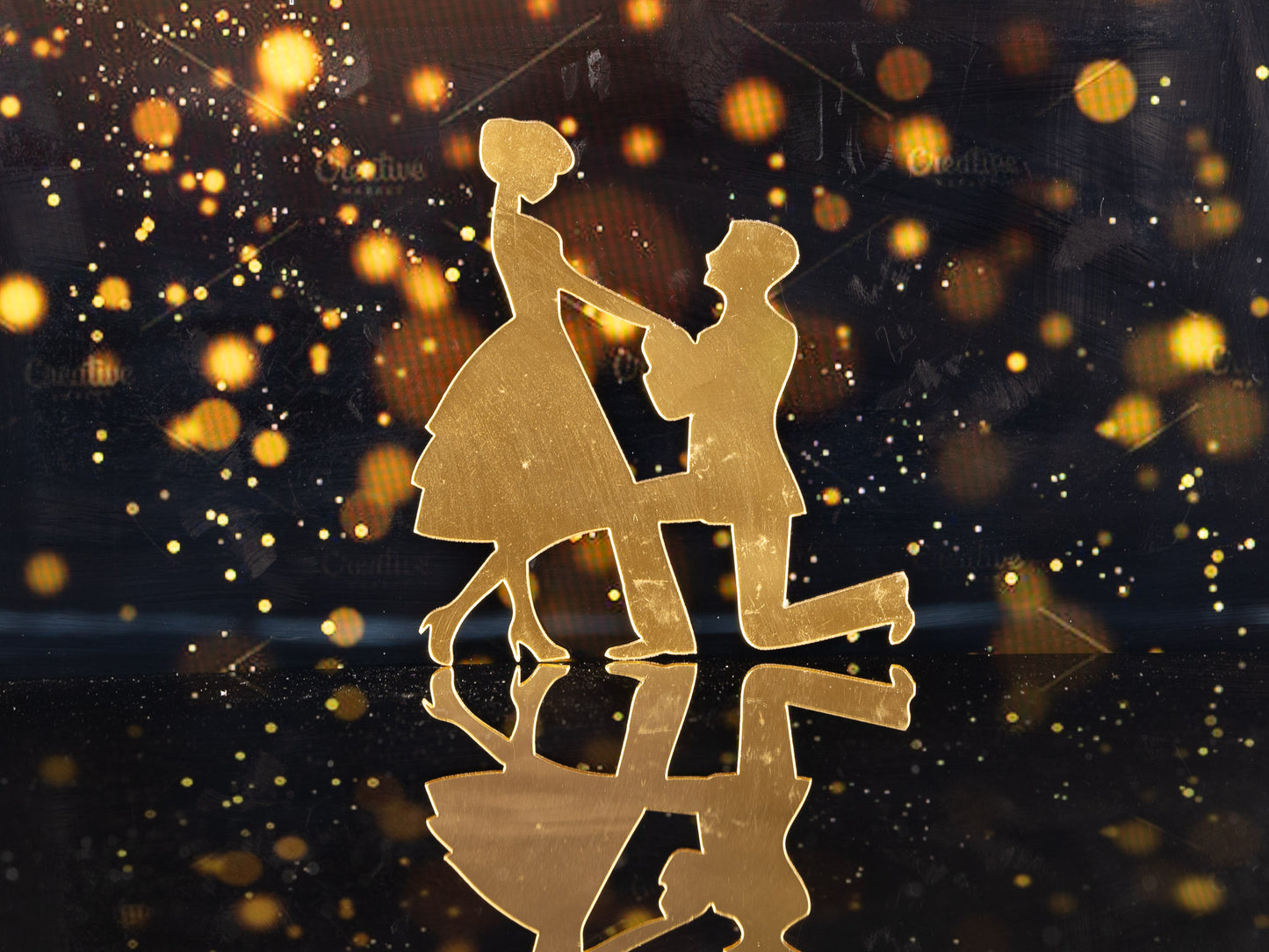 Couple Propose Acrylic