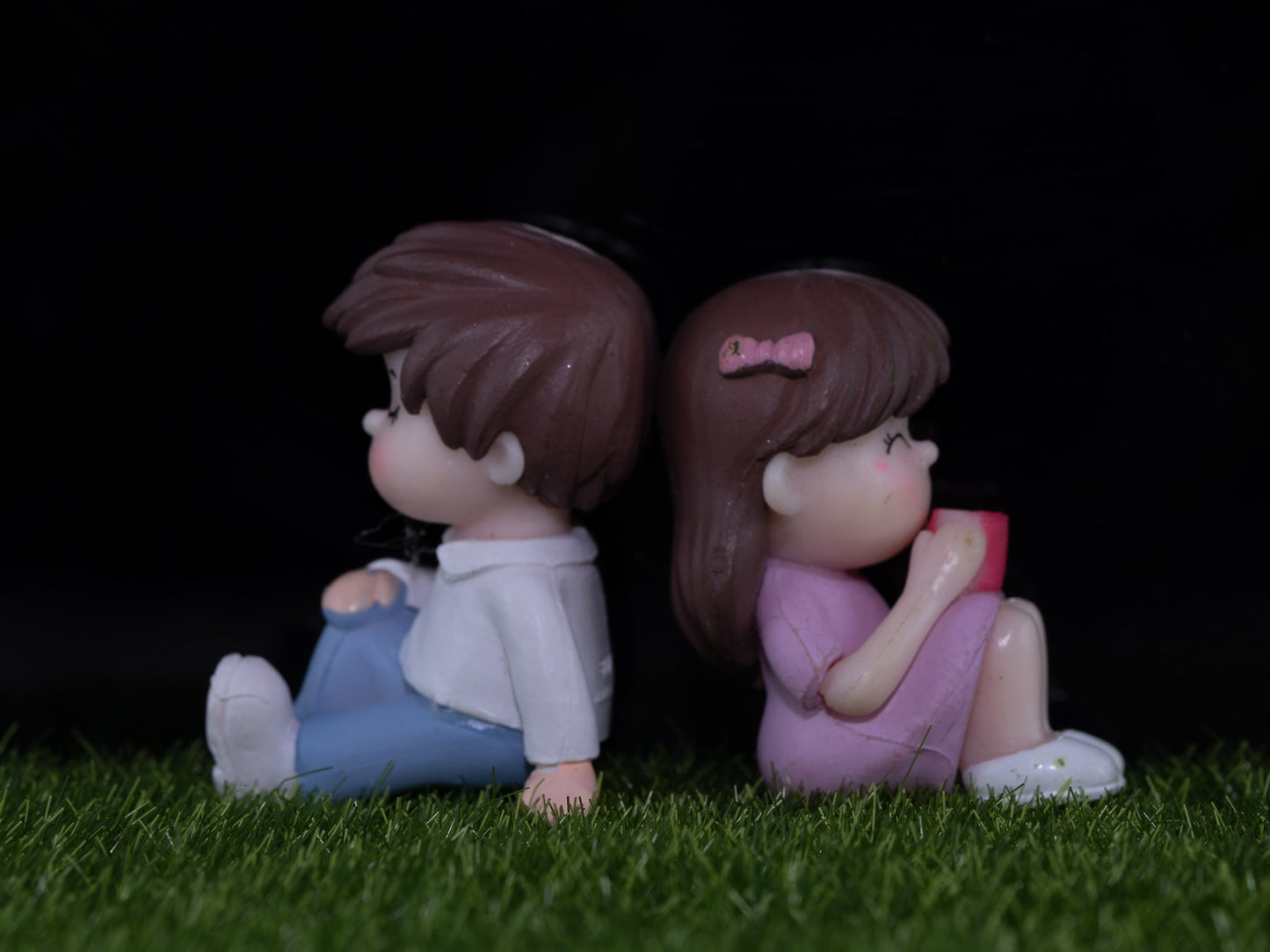 Kids sipping miniature