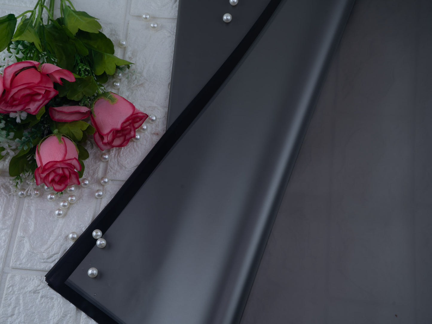 Bouquet sheet black with black lining