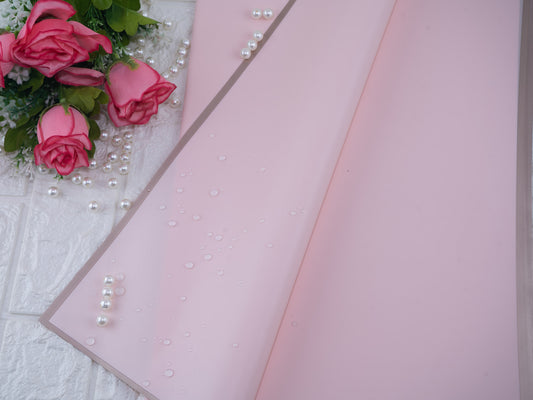 Bouquet sheet baby pink golden lining