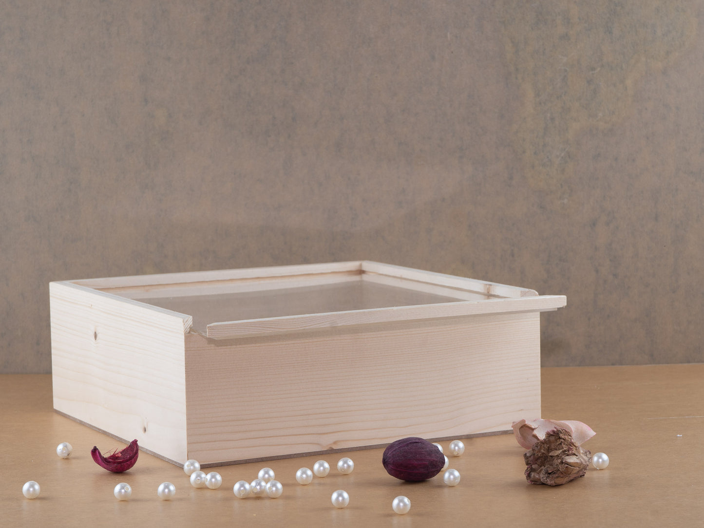 Acrylic slider box (10*10*3.5")