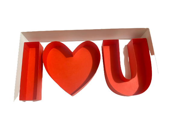 I love you box (red and white ) - Wonderkraftz™