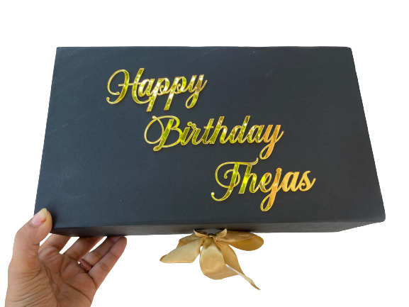 Ribbon box with name