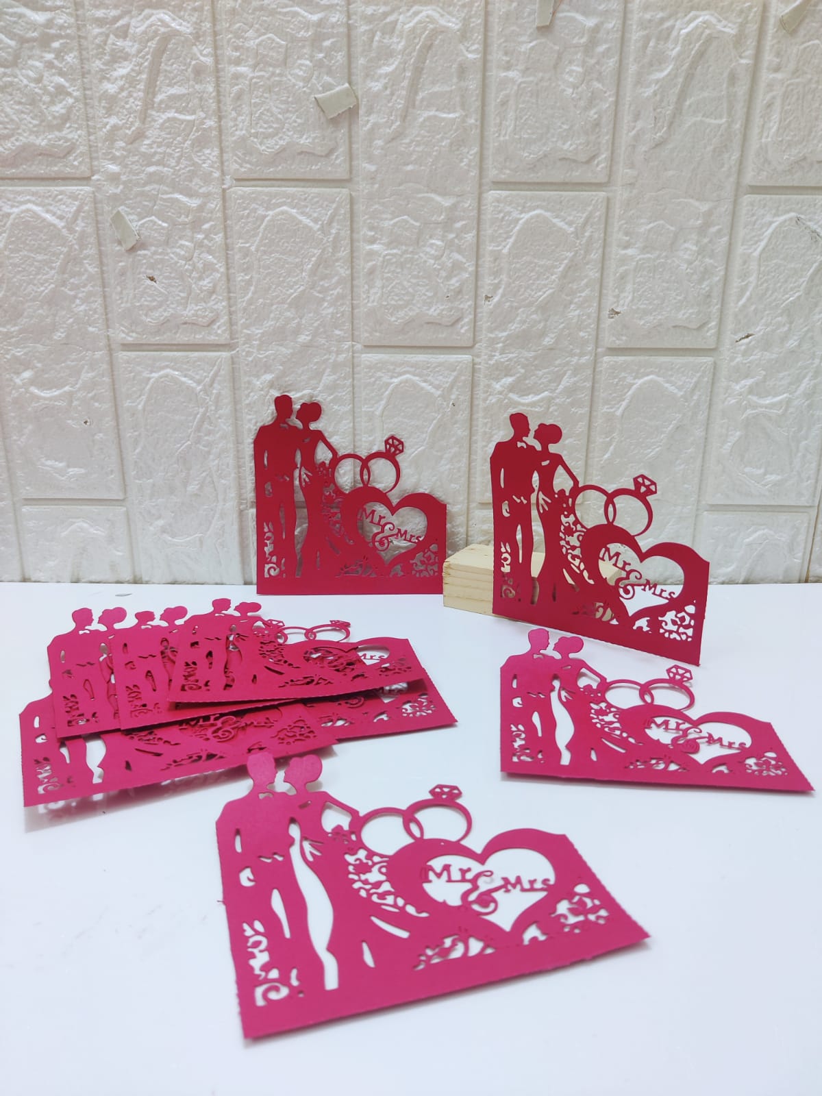 Wedding couple die cuts (pack of 10)