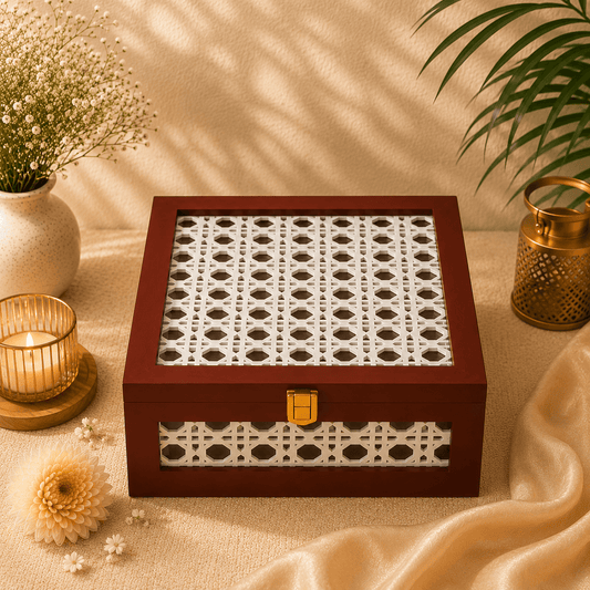 Bourbon Reserve Rattan Box