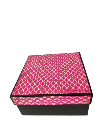 Pink printed hardboard box