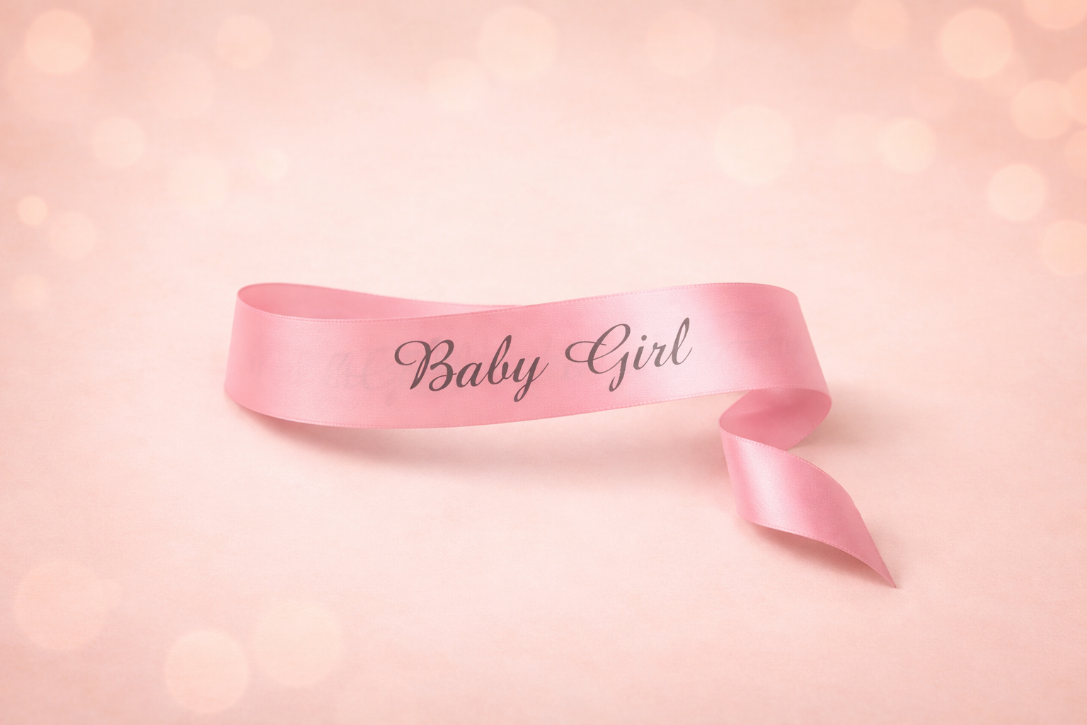 Baby Girl Pink Ribbon - gift wrapper by Wonderkraftz