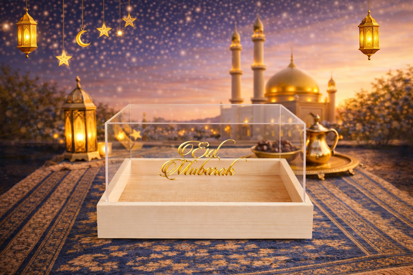Acrylic Top Eid Box - Gift box by Wonderkraftz