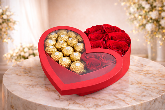 Ferrero & Rose Heart Box