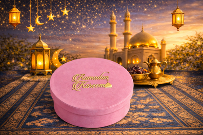 Pink Suede Eid box Gift box - View 2