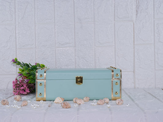 Mint green leatherite