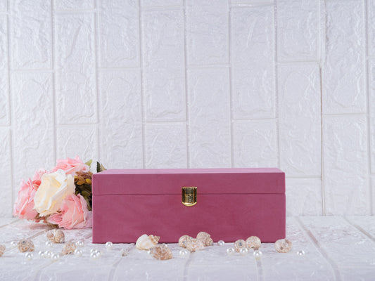 Baby pink suede Trunk