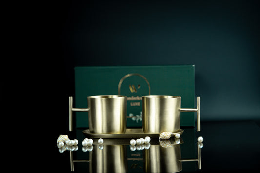 Glamora Brass Cup Set