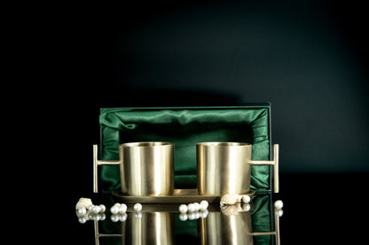 Glamora Brass Cup Set