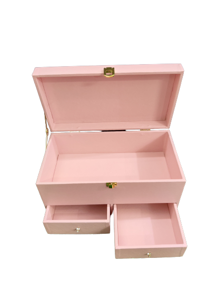 Drawer box and suede box