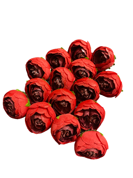 Red peonies (pack of 10)
