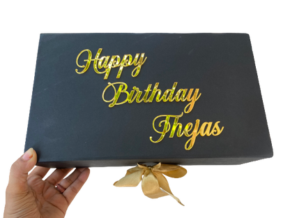 Ribbon box with name