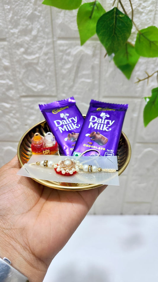 Cute Brass Hamper for Bhai