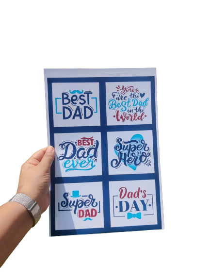 Fathers day (10 sheets of different designs)
