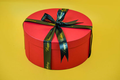 Red Round Hamper Box